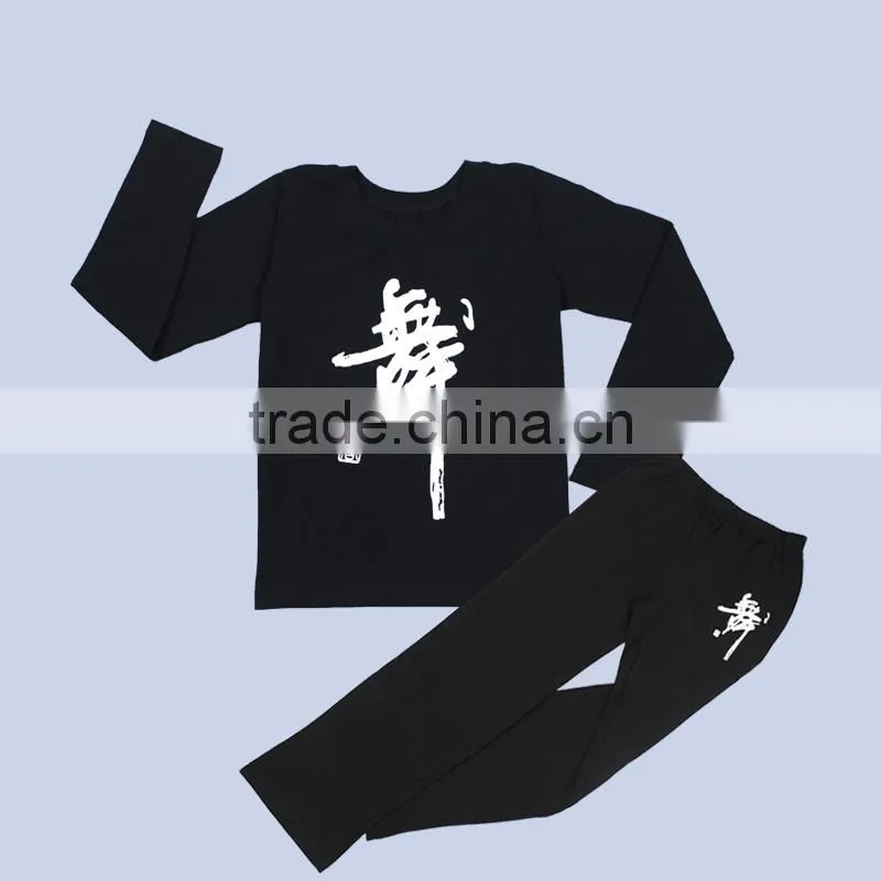 Boys Sportwear Dancewear Top Pant Sets Child Casual Loose Sportwear