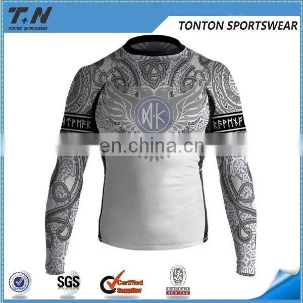 printing design your own long sleeve rash guard