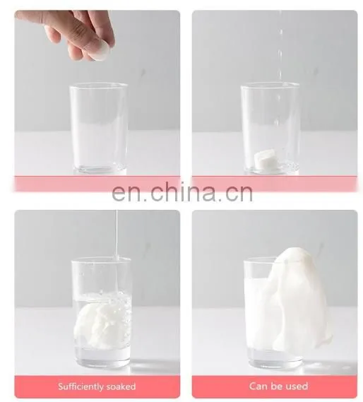 100% eco-friendly Biodegradable Non-woven Compressed Towel promotional gift