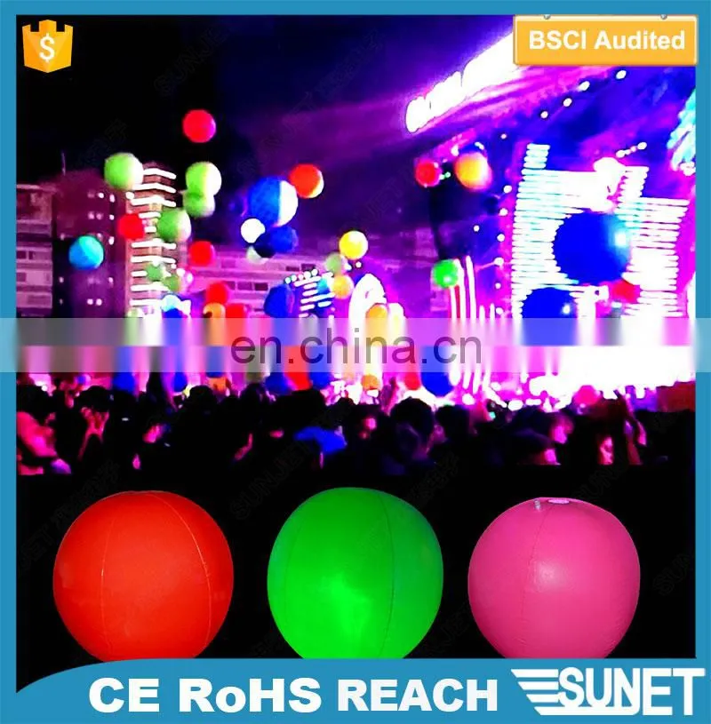 Fantastic nice rechargeable illuminated inflatable ball with led light