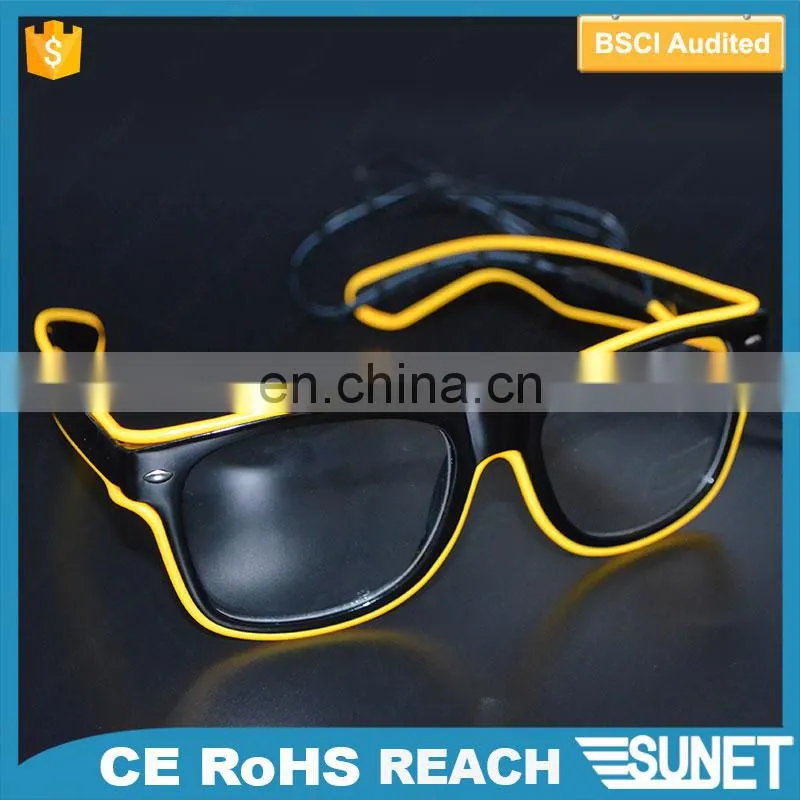 Sunjet hottest new products party favors led product EL led glasses