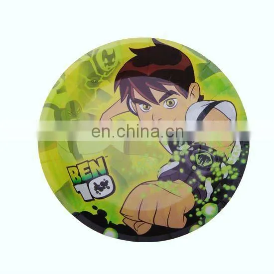 Popular disposable food grade paper birthday party supplies plates