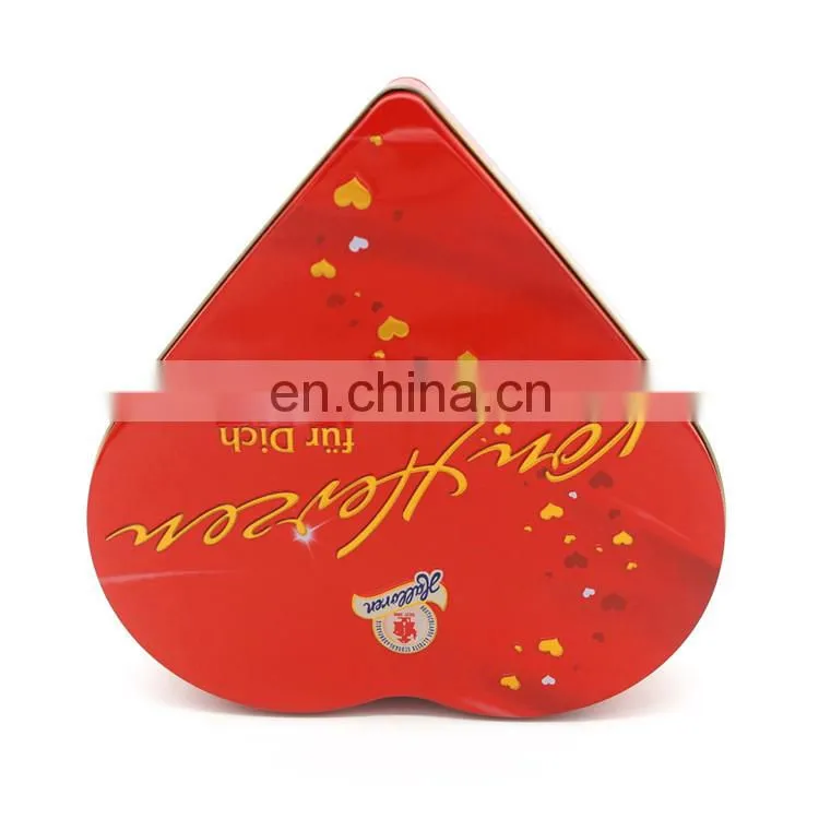 2015 Heart-shaped Christmas gift tin box
