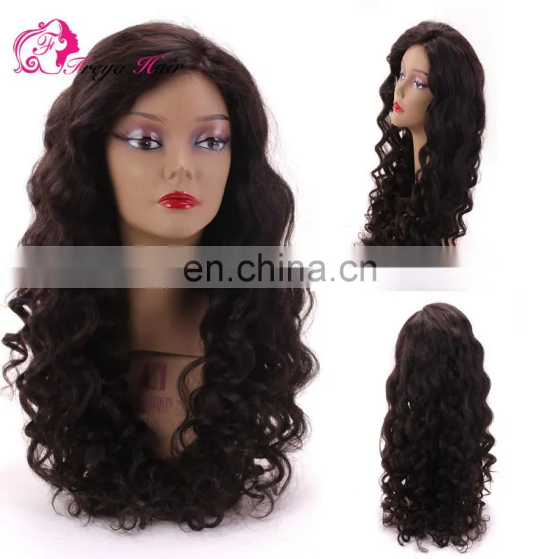 2017 New Designed Virgin Indian Women Hair Wig Body Wave Cheap Price Glueless Full Lace Human Hair Wig For Black Women