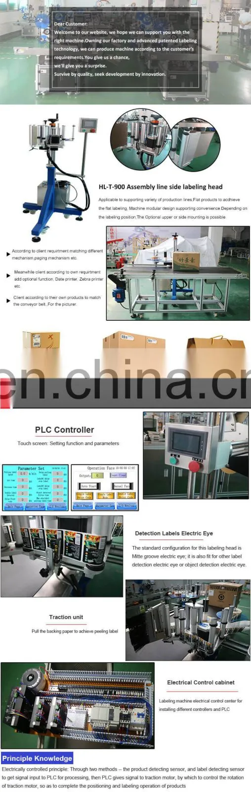 HL-T9041 Automatic Real-Time Printing and Side Labeling Machine
