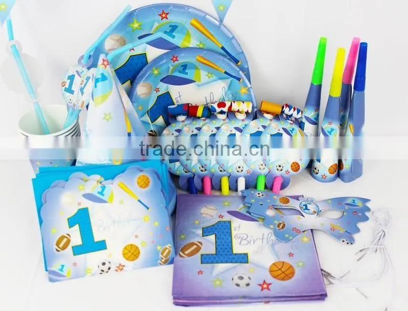 2016 New 78pcs Sports Boy Kids Boys Birthday Party Decorations Kids Event Party Supplies Party Decoration PS001
