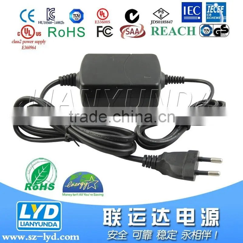 CCTV Power Supply 240v AC 8v/16v/18v/20v 2.5a power transformer with EN61347 60950 UL KC PSE