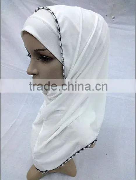 A456 muslim turban ITY NEW 2PCS PLAIN MUSLIM HIJAB