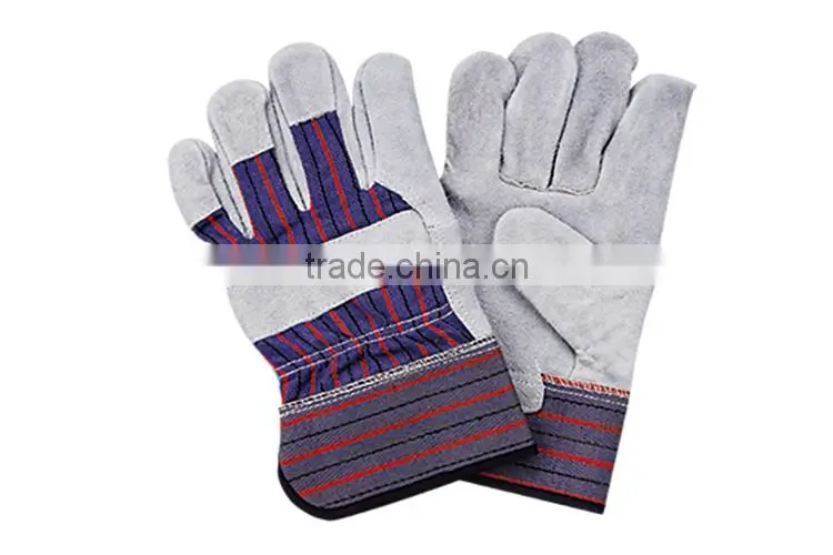 Heavy Duty Hand Protection Lumberjack Work Gloves Leather Material LG009