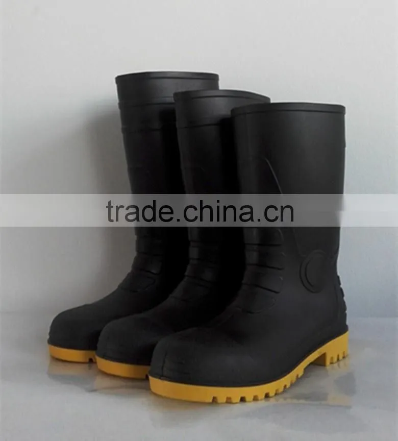 100%waterproof safety rain boots /rubber boots for mining