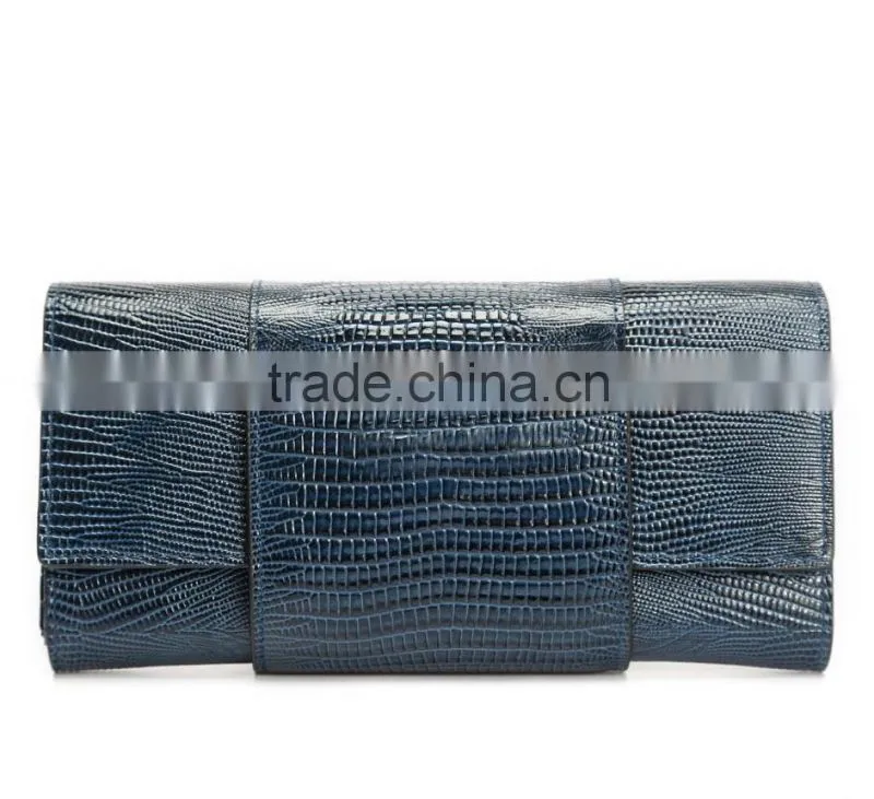 high grade lizard wallet high capacity cow leather long style wallet multi bags purse male fashion women money bag