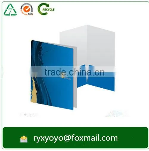 a4 customized company paper folding manual file folder