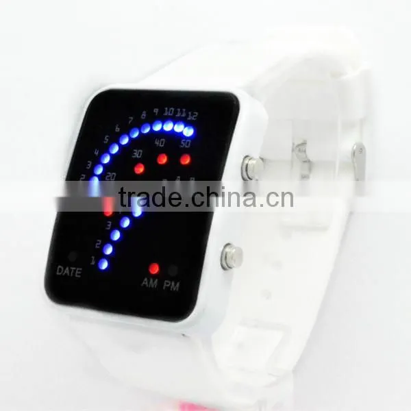 2015 Fashion Watches LED Silicon Band Watch Factories