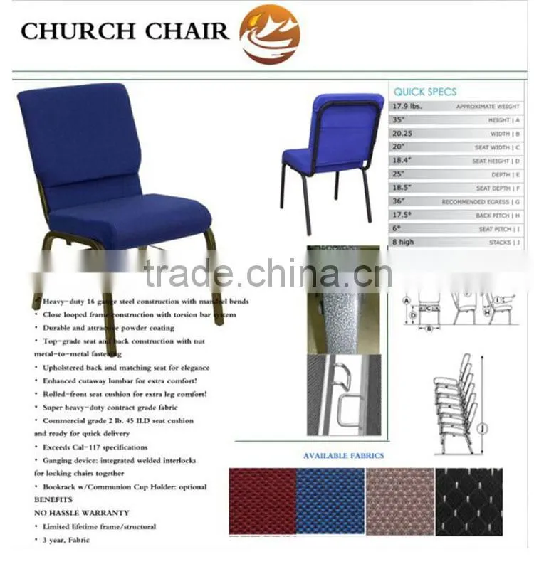 cheap modern stackable church chairs in red on sale made in China