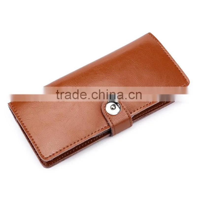 Men pocket purse leather wallet men travel passport pouch