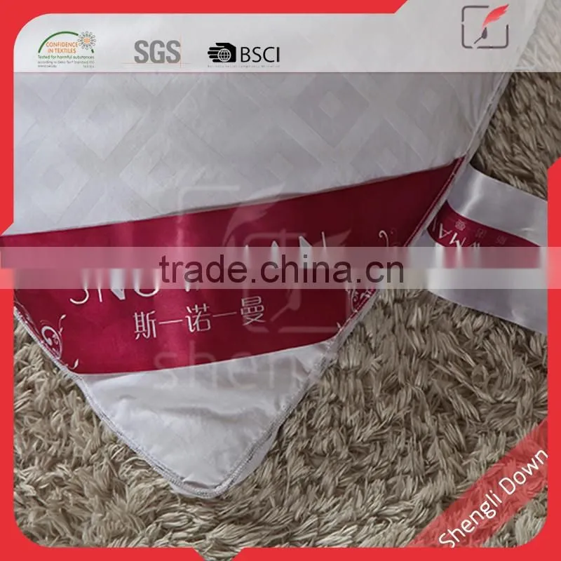 Micro travel washed goose down and fleece blanket