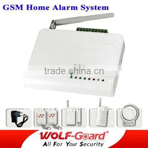 gsm home alarm system with infrared beam detector wireless