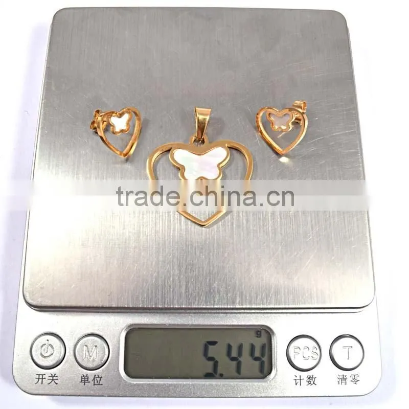Stainless Steel Jewelry Big Hole Freshwater Pearls Fashion Jewelry New Model Jewelry Set