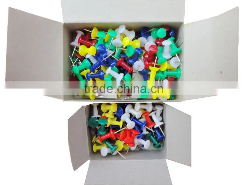 Wholesale 80pcs bright color ball head thumb tacks push pins