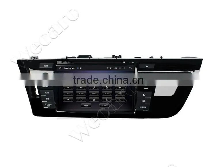 Wecaro Android 4.4.4 car multimedia system double din for toyota levin car audio system WIFI 3G 1080p 2014 2015