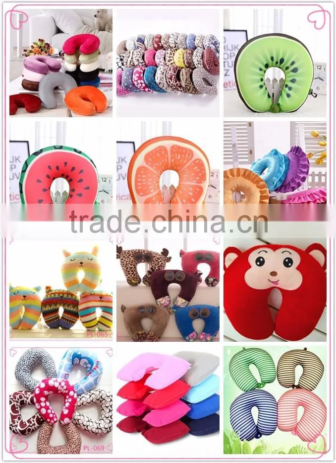 U-Shaped Inflatable Travel Cushion Neck Pillow Soft Camping Air Pillow