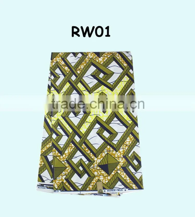 african fabric real wax in 100% cotton fabric RW01