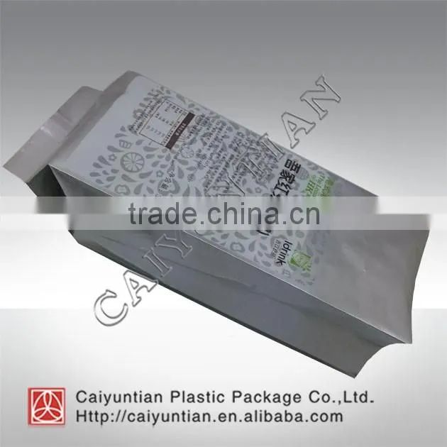 Sealed side gusset black tea Powder Bag with valve