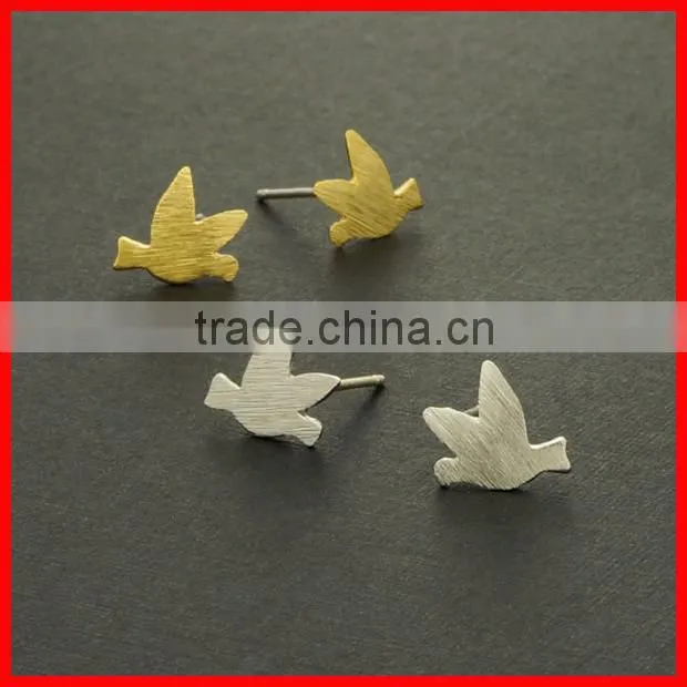 925 sterling silver moon star girls light weight gold earring