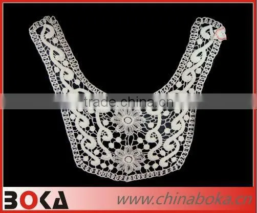 Fashion v-shape garment collar with chains