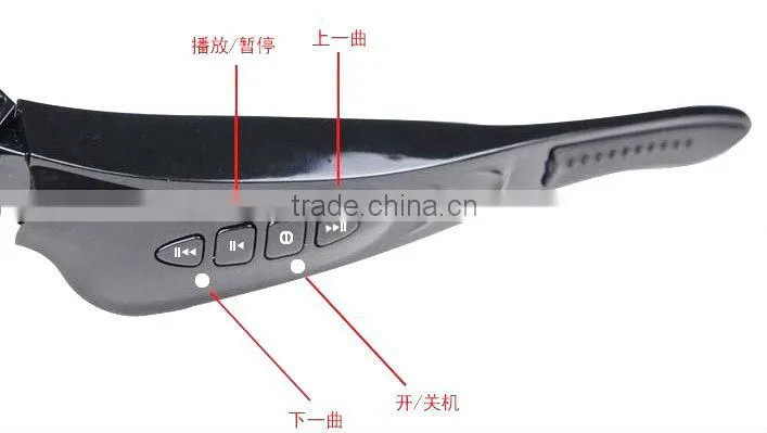 sunglasses stereo bluetoothmp3 player compatible with smart phone