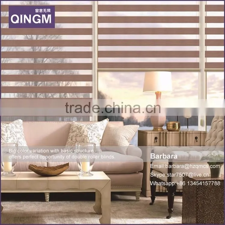 Home decor material polyester zebra blind fabric