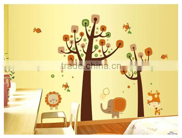 Removable Wall Stickers Animal Tree Large Sticker Home decor