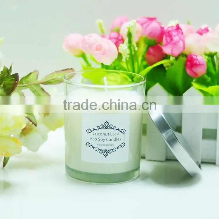 Scented candle with metal lid &carboard box