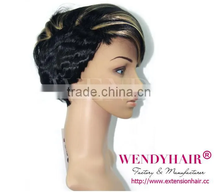 No Shedding Synthetic wigs for white women,Blonde high light hair wigs synthetic