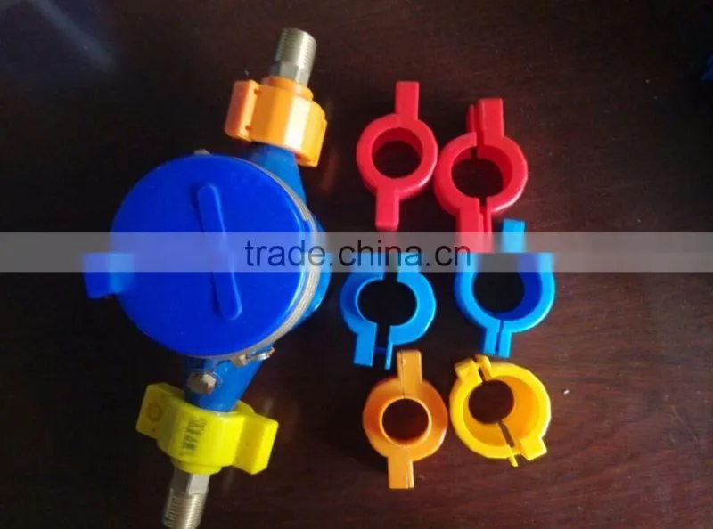 OEM Anti-tampering plastic seal in blue and red color for water meter