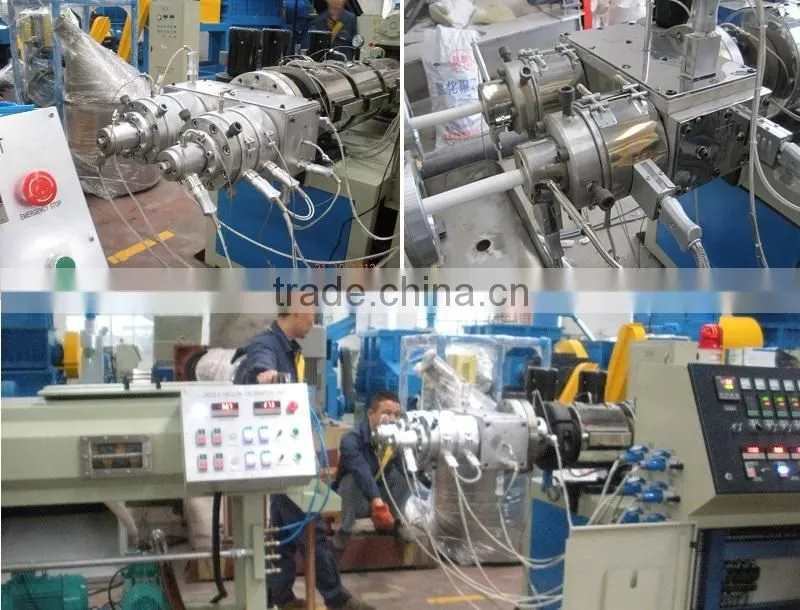 PVC double pipe extrusion machine