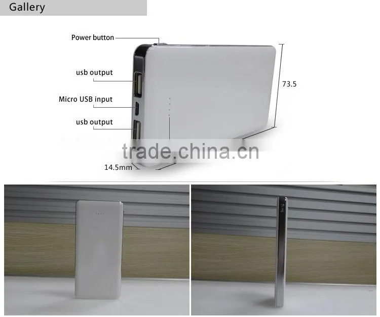 new phone accessories 2016 10000mah power bank dual usb portable battery charger