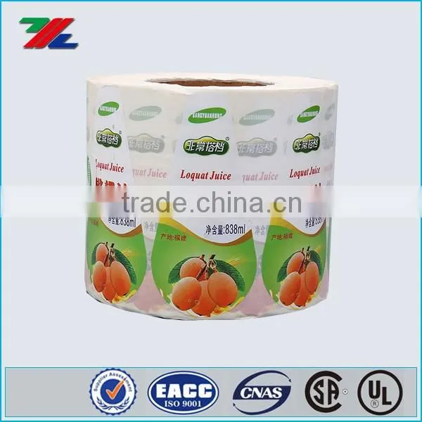 adhesive labels pressure sensitive label for Beverage Bottle