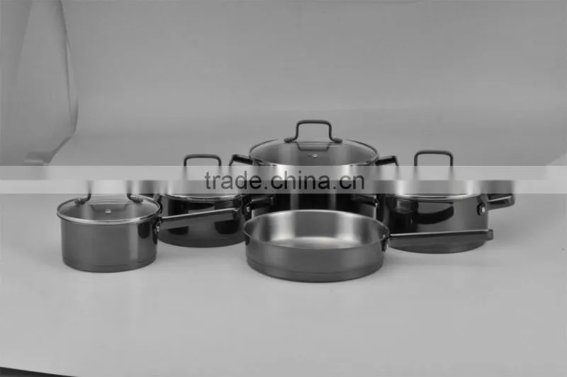 New design colorful coating 18/10 stainless steel kitchen ware china wholesale cookware