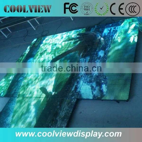 P25 led acrylic dance floor 1000 mm size flight case package