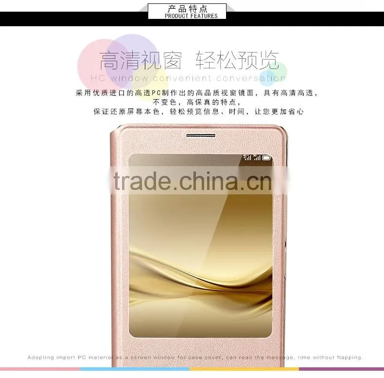 USAMS Muge Series Window PU Leather Stand Flip Cover Case For Huawei Mate 8 MT-5338