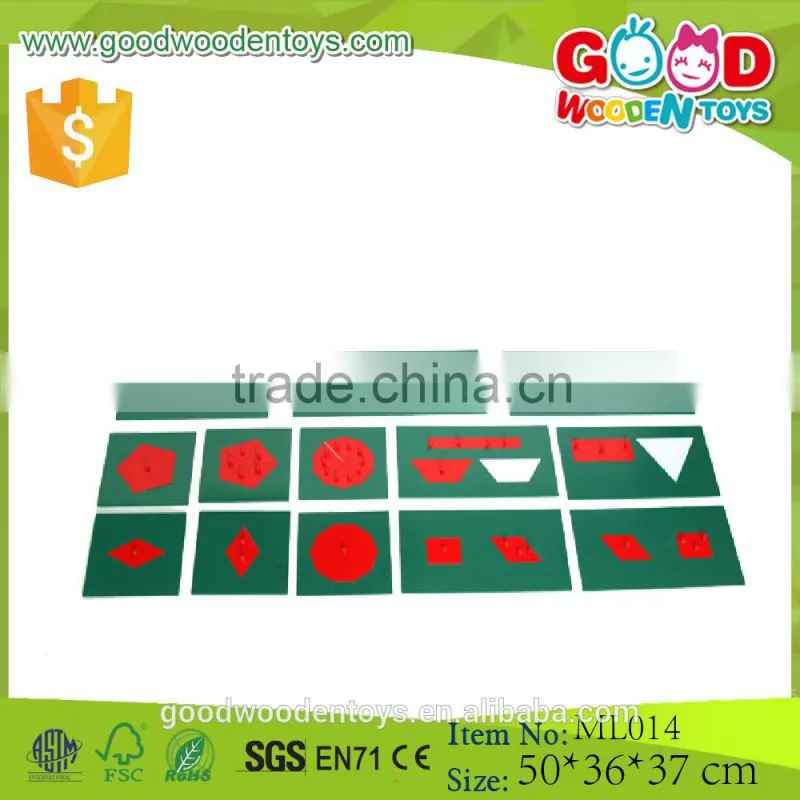 Educational Toys for Kids Montessori Language Materials Metal Triangles game