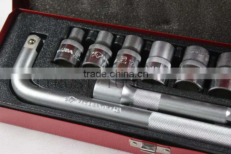10PCS 1/2" metall box socket set 4010AAL GS KING TOOLS made in china