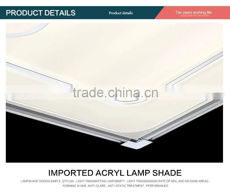 ceiling light fixture led for home decoration acrylic
