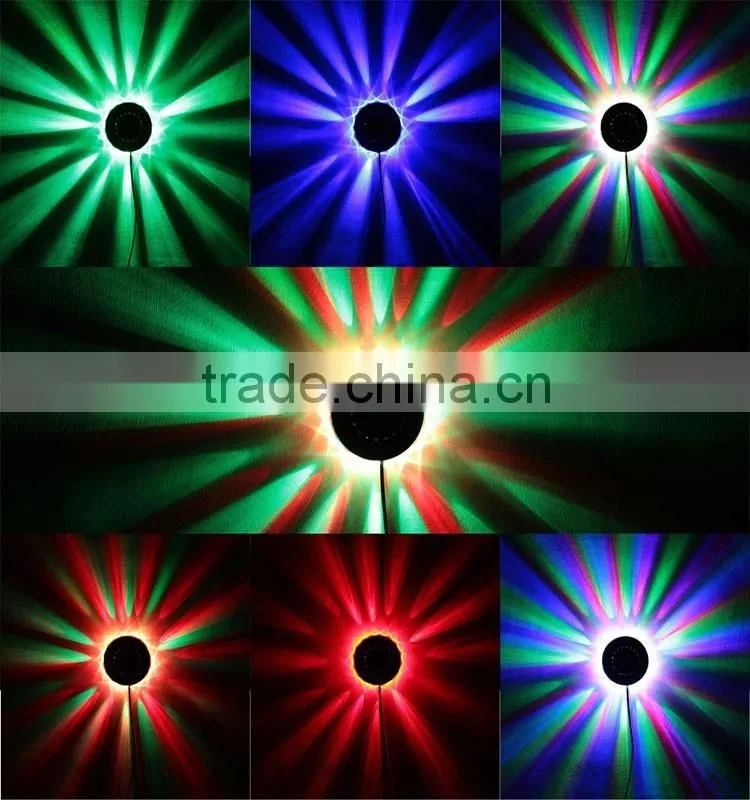 6W Rotating RGB LED Disco Stage Light Effect Party Club Lighting Projector