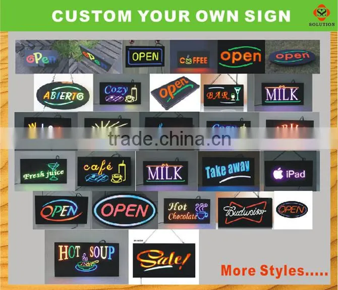 Customized High Quality and brightness Open Led Sign