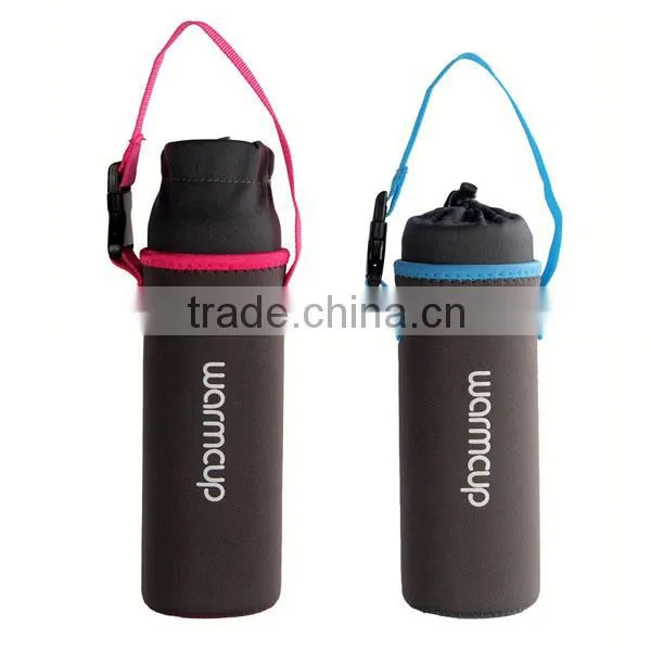 2015 new design promotion pretty cooling cup holder with lanyard