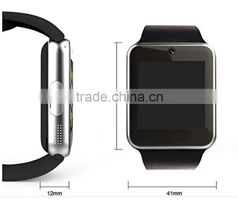 2016 Wholesale Top selling GT08 Smart Watch with SIM Card ,MTK 6260A IOS Bluetooth Smart Watch GT08 VS DZ09 Android Smart Watch