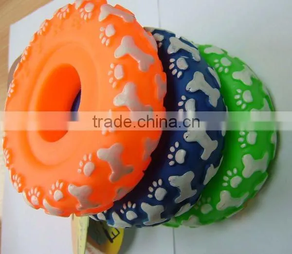 dog tire toy--tire with paw printed