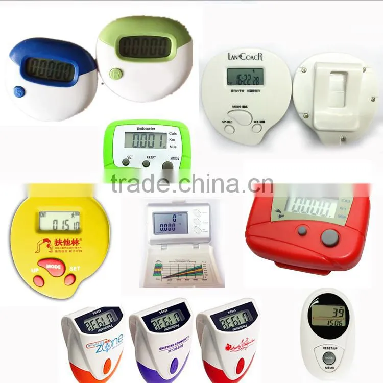 Manufacturer Bulk Promotion Portable Sport Walking Heart Shape Foot Counter Pedometer